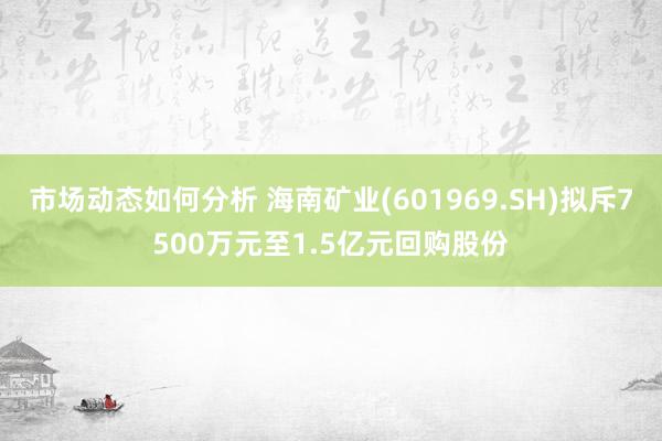 市场动态如何分析 海南矿业(601969.SH)拟斥7500万元至1.5亿元回购股份