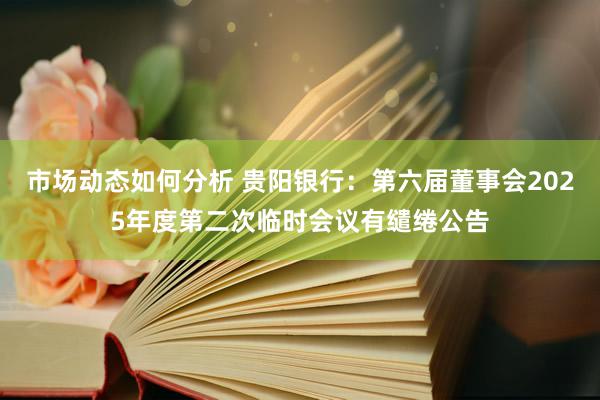 市场动态如何分析 贵阳银行：第六届董事会2025年度第二次临时会议有缱绻公告