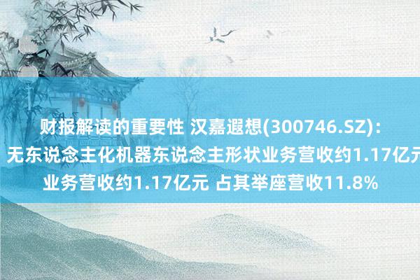 财报解读的重要性 汉嘉遐想(300746.SZ)：伏泰科技AI、大模子、无东说念主化机器东说念主形状业务营收约1.17亿元 占其举座营收11.8%