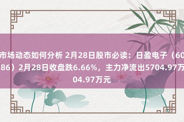 市场动态如何分析 2月28日股市必读：日盈电子（603286）2月28日收盘跌6.66%，主力净流出5704.97万元