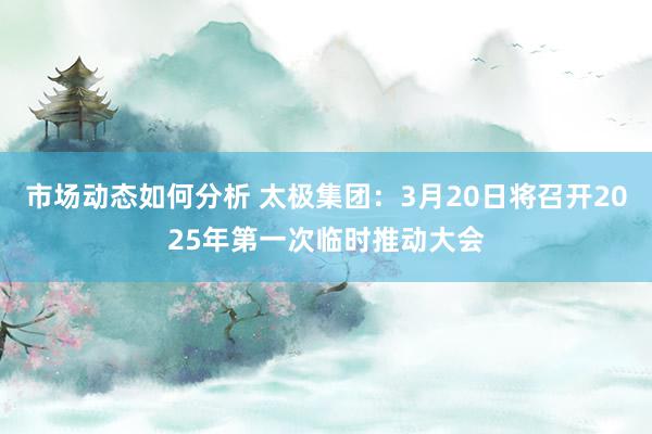 市场动态如何分析 太极集团：3月20日将召开2025年第一次临时推动大会